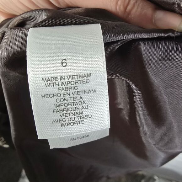 Liz Claiborne Floral Brown and Cream Midi Dress - Picture 7 of 9